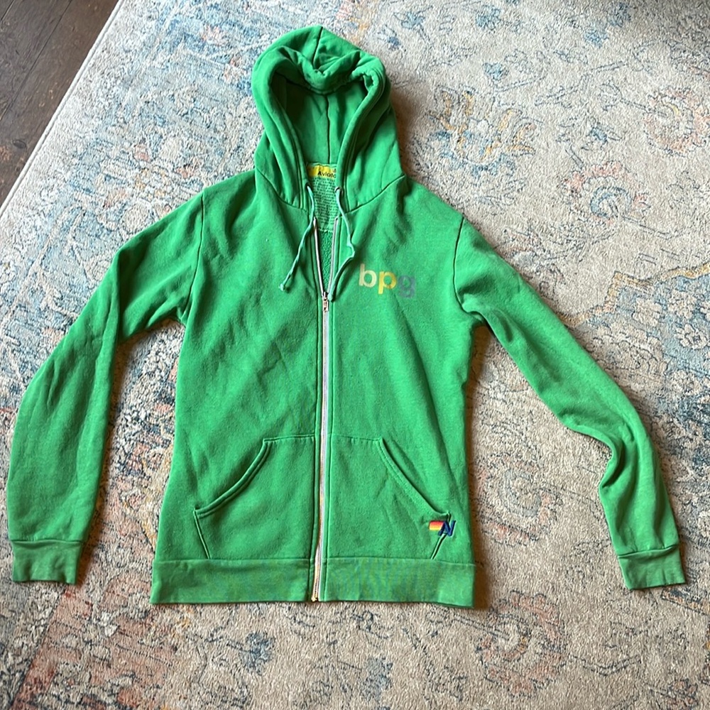 Aviator nation zip up hoodie